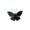 Nástěnná 3D dekorace Crearreda SD Black Butterflies 24002 Černí motýli