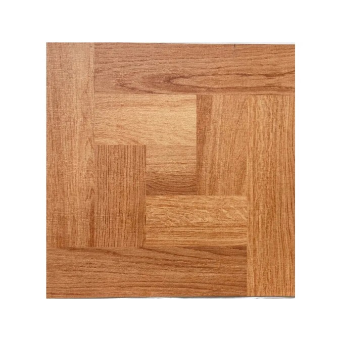 DF0026 Decofloor samolepící podlahové čtverce z PVC vzor parkety, samolepící vinylová podlaha, PVC dlaždice, velikost 30,4 x 30,4 cm